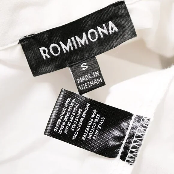 White Lace Sleeve Button Down Blouse 🕷️ ROMIMONA - Picture 6 of 7
